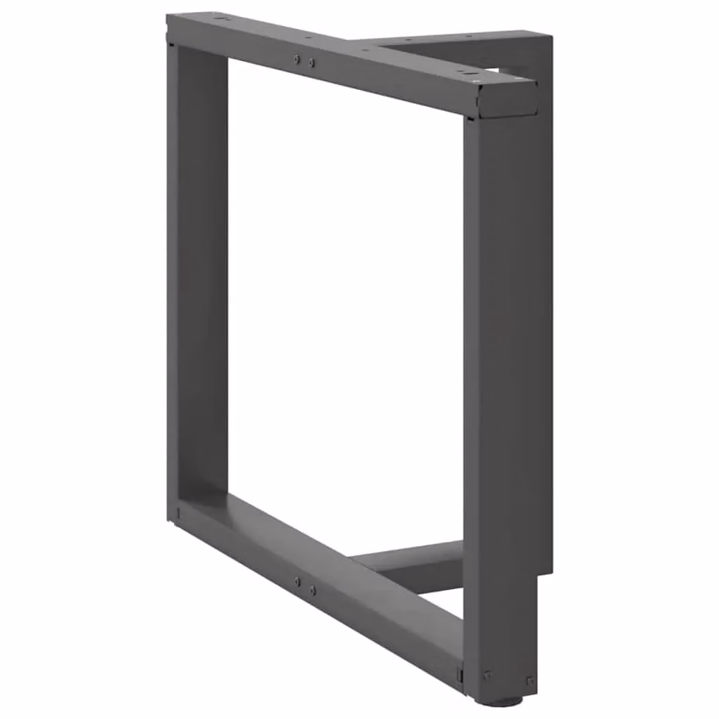 Berkfield Home T-Shaped Dining Table Legs, 2 Piece Steel Set in Anthracite and Black, W/D/H: 90 x 35 x 72.5 cm – 2