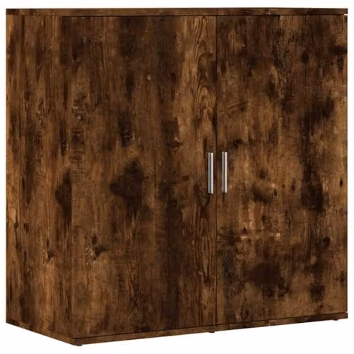 vidaXL Modern Smoked Oak Sideboard in Brown, W/D/H: 79 x 38 x 80 cm – 1