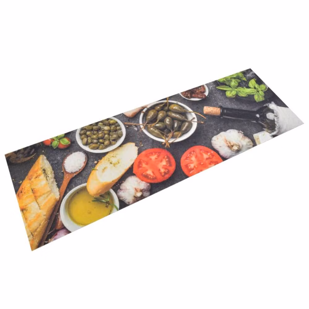 Berkfield Home Washable Wine & Dinner Kitchen Rug, Multicolour, W: 60 cm, L: 180 cm – 2