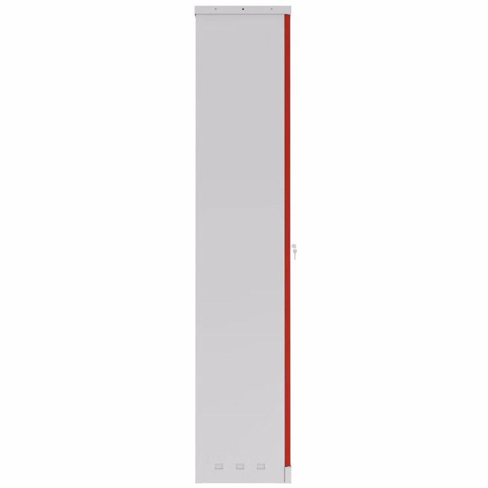 Phoenix Safe Company Steel Storage Cupboard in Grey and Red with Key Lock, SCL1891GRK, H 180 cm x W 100 cm – 3