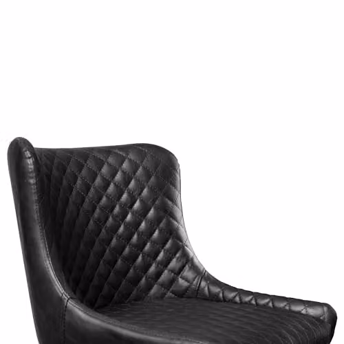 Julian Bowen Luxe Diamond Quilted Faux Leather Bar Stool in Black – 5
