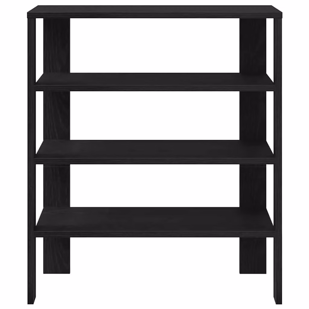 Berkfield Home Modern Black Shoe Rack in Engineered Wood, W/D/H: 61 x 32 x 70 cm – 3
