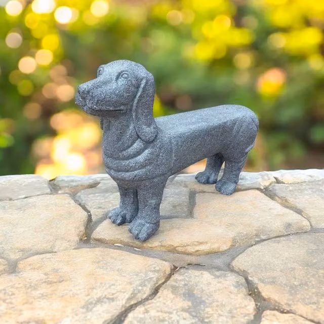 Minster Stylish Living Ltd Dog-Style Bench in Grey, L82 x W18 x H56 cm