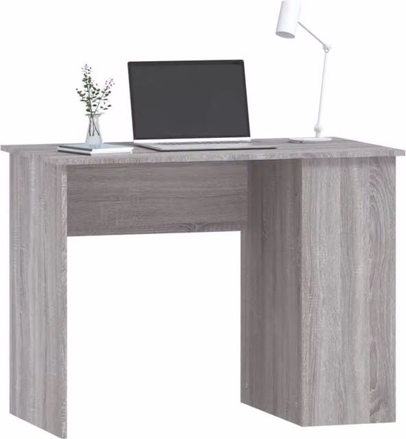 Berkfield Home Modern Writing Desk in Grey Sonoma, W/D/H: 100 x 55 x 75 cm – 1