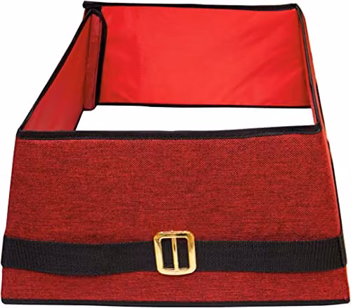St Helens Home & Garden Santa's Belt Design Christmas Tree Skirt in Red