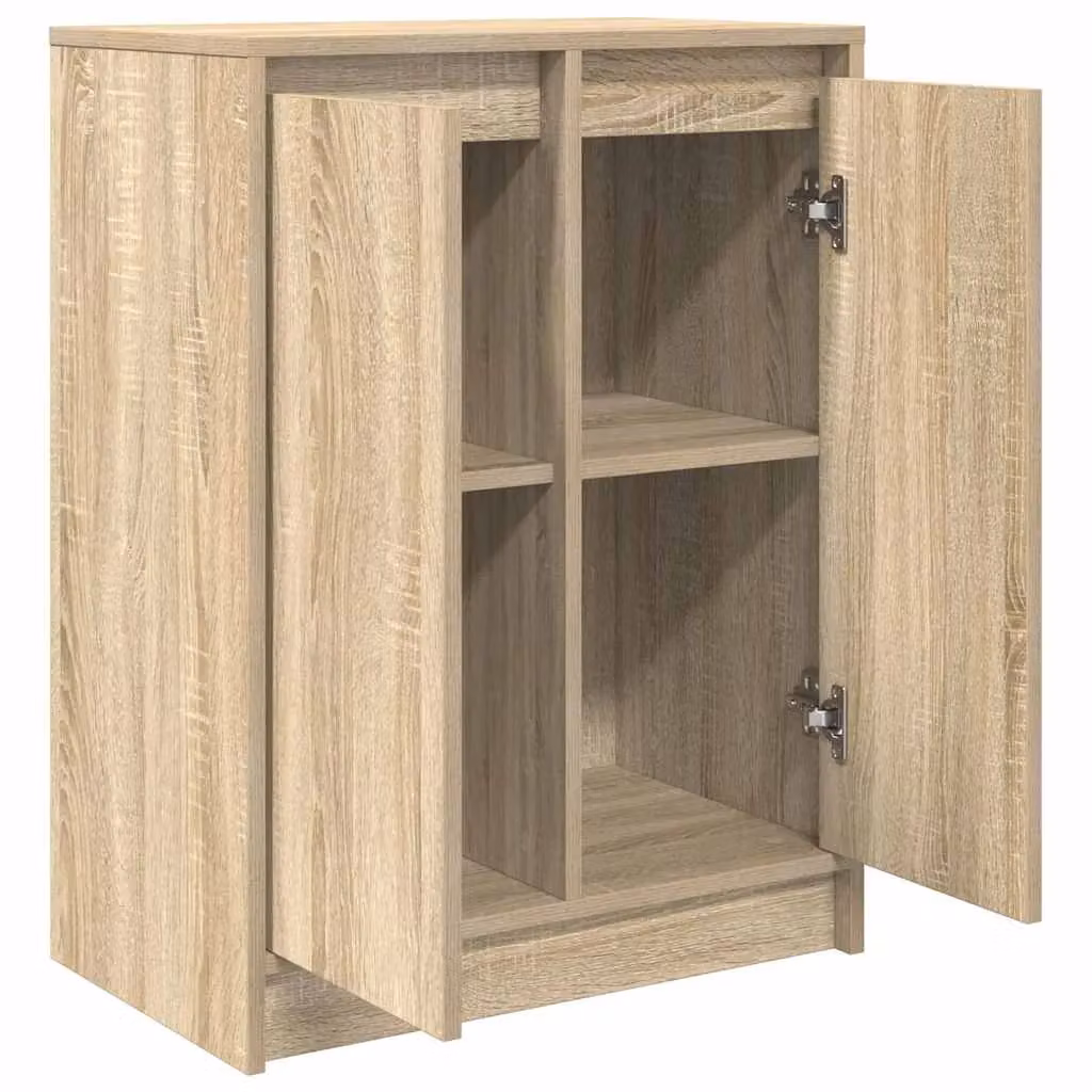 Berkfield Home Sonoma Oak Sideboard in Brown, W/D/H: 57 x 34 x 76 cm – 2