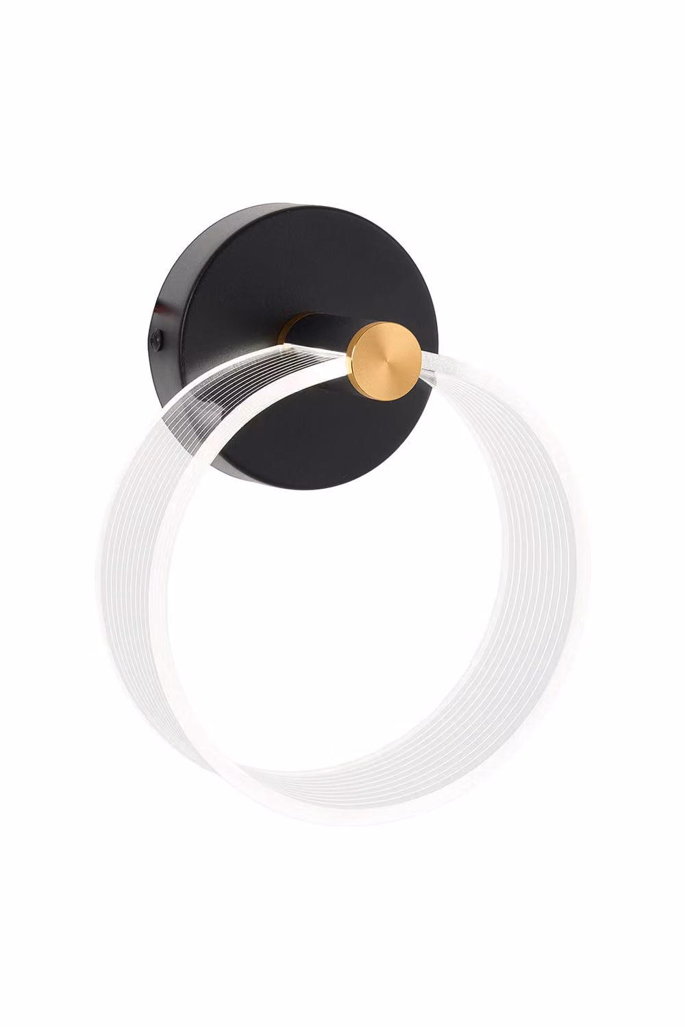 Living and Home Modern Ring LED Wall Light in Black – 2