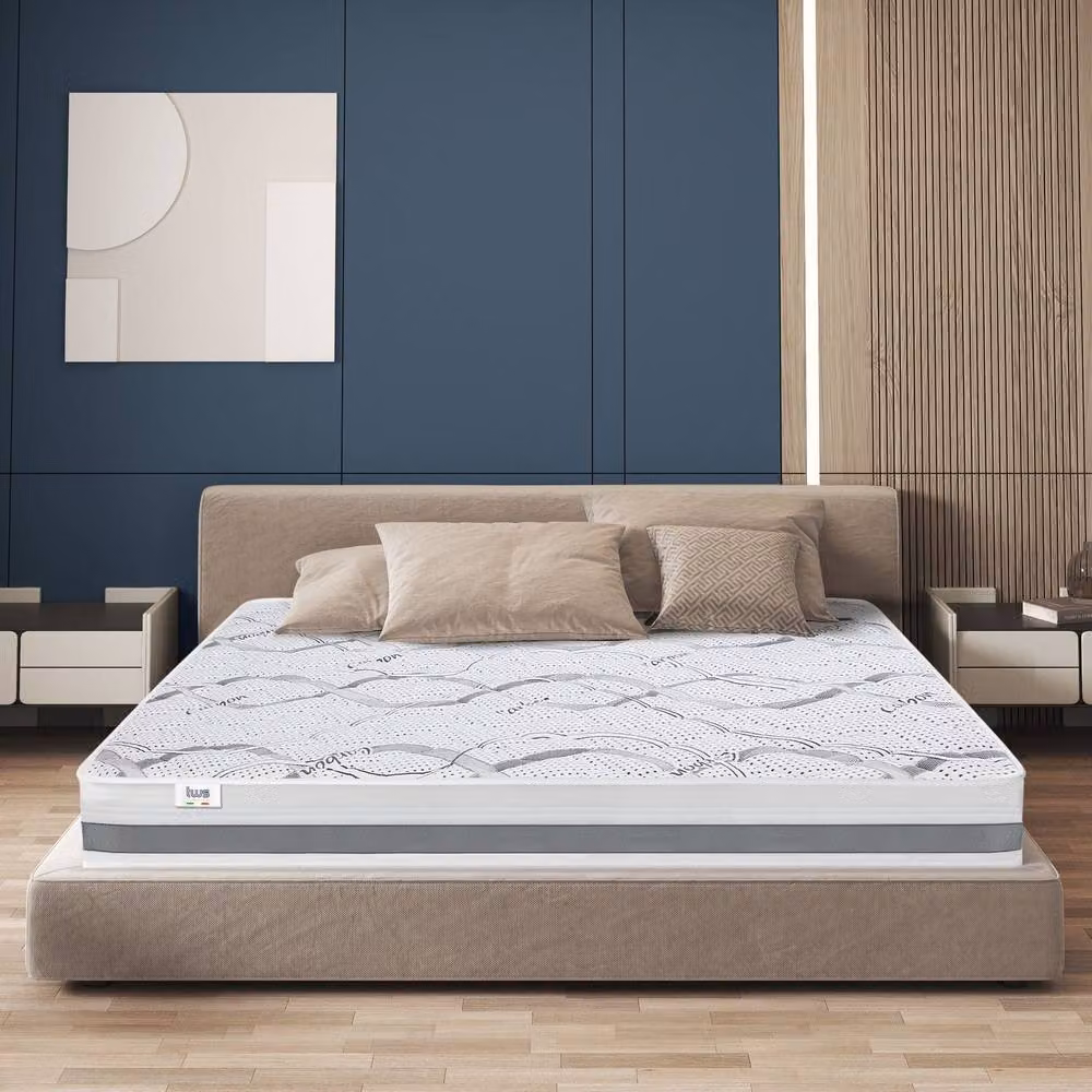 The White Stone Orthopaedic Mattress in White, W/D/H: 150 x 210 x 20 cm – 3