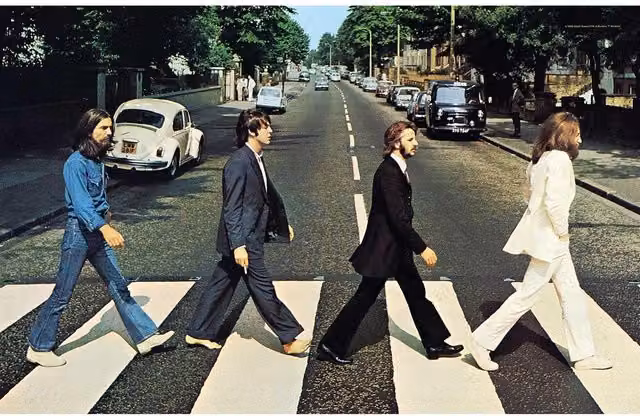 The Beatles Abbey Road Multicoloured Textile Wall Poster