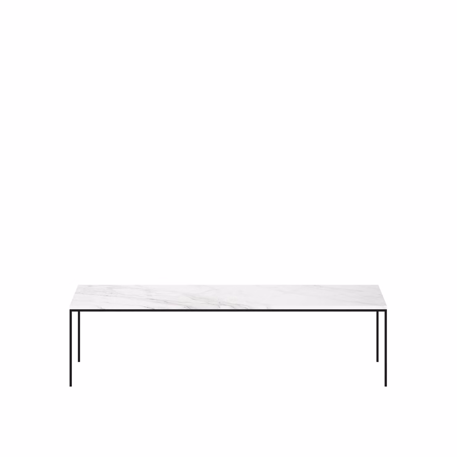 Dome Deco MOMA Art Deco Marble Coffee Table in White