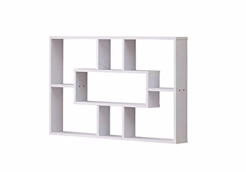 Spot on dealz White Multi-Compartment Wall Mounted Floating Shelf – 2
