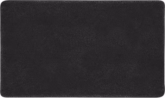 VOGREX Non-Slip Washable Entrance Door Mat in Black, W/D: 80 x 50 cm – 1