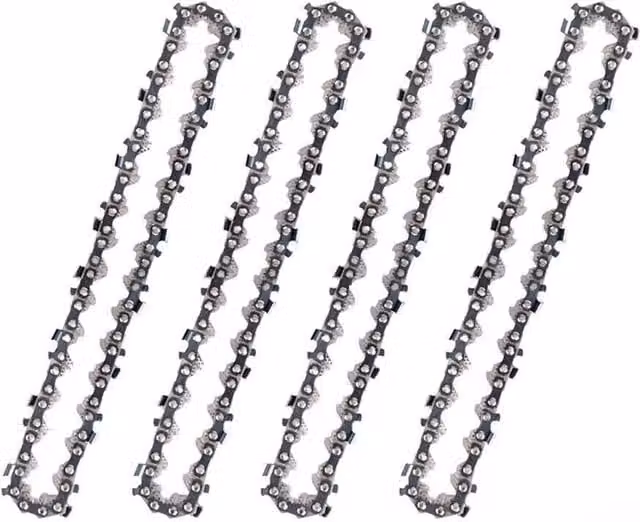 VOGREX 4 Pack 6 inch Silver Electric Woodworking Saw Chains with 36DL – 1
