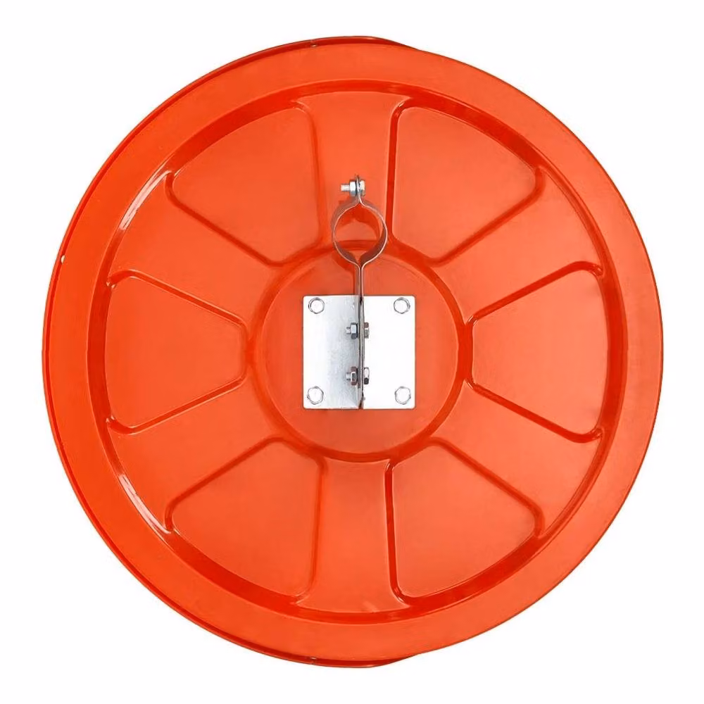FLAVORA Orange Angle Convex Mirror for Outdoor Road Blind Spots, W: 100 cm, D: 15 cm, H: 55 cm – 2