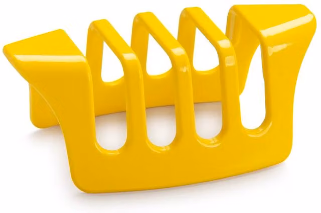 Zeal Melamine Four Slice Toast Rack in Yellow