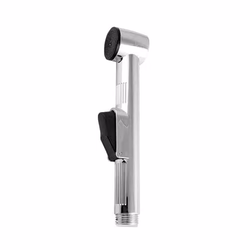 GEEPAS Handheld Toilet Bidet Sprayer with Chrome Brass Wall Mounted Spray Function in Silver – 1
