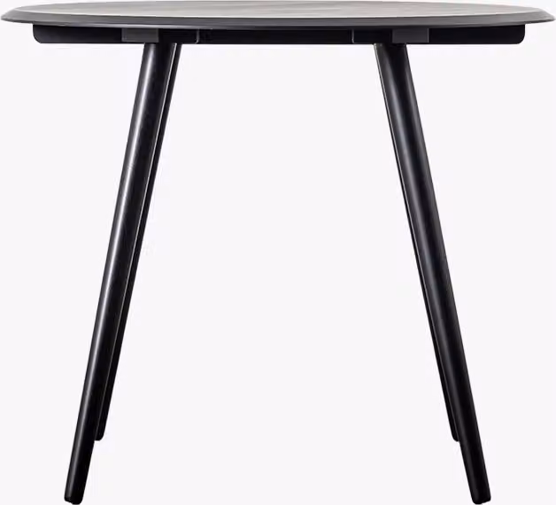Noirot Modern Round Matt Black Dining Table