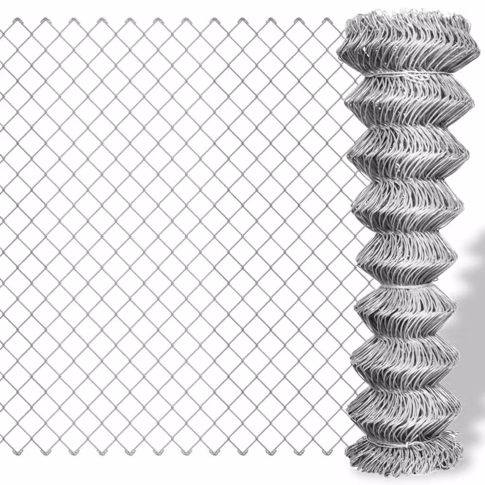 Berkfield Home Galvanised Steel Chain Link Fence, Silver, 15 x 1.5 m – 2