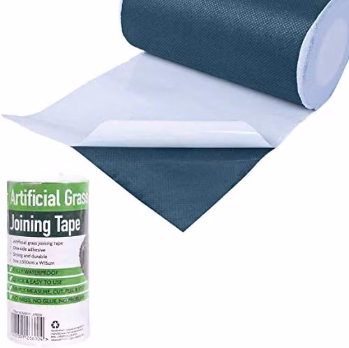 GardenKraft Green Self Adhesive Artificial Grass Joint Seaming Tape, W: 15 cm, L: 5 m