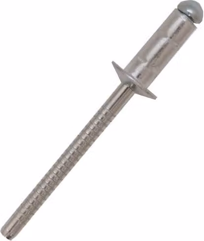 JRP Riveting Products A2 Stainless Steel Dome Head Rivets, Silver, 3.2 x 10 mm, Box of 1000