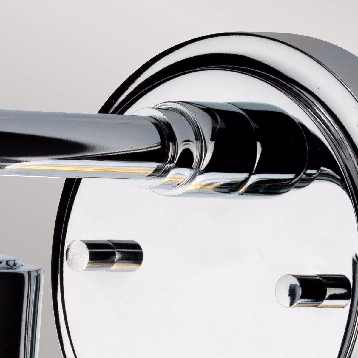 Netlighting Morvah Modern Up and Down Outdoor Wall Light in Polished Chrome and Grey, IP44, E27 – 2