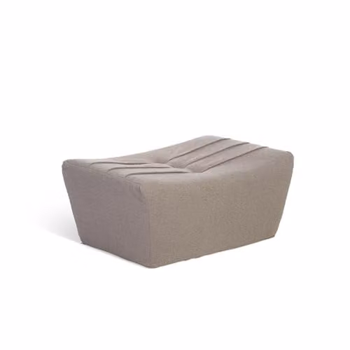 Desser Cozy Boucle Footstool in Shadow Grey, H39 x W83 x D65 cm – 1