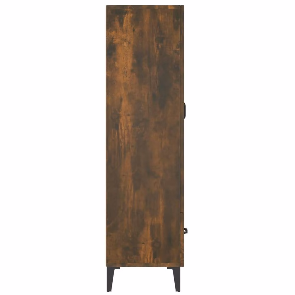 Berkfield Home Smoked Oak Highboard in Brown, W/D/H: 70 x 31 x 115 cm – 4