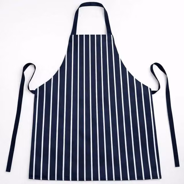 FLAVORA Unisex Waterproof Chef Apron in Navy Blue with Adjustable Strap, 100 cm – 1