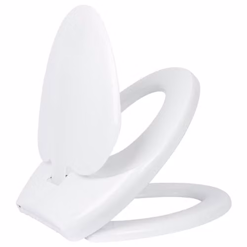 Harbour Housewares Soft Close Oval Family Toilet Seat in White