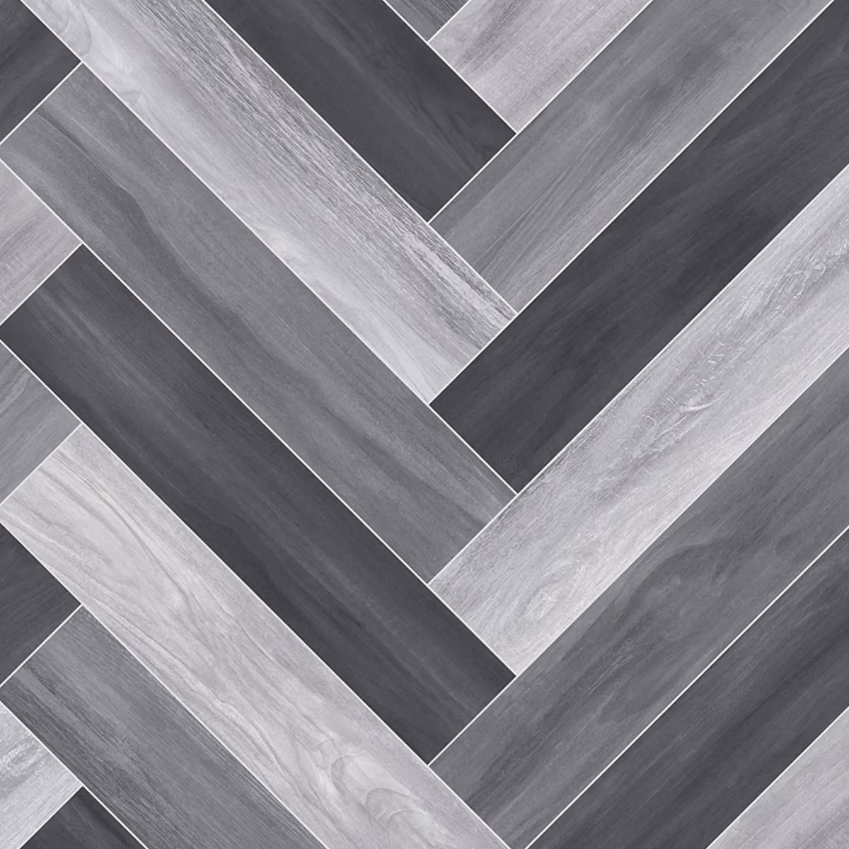 Vinyl Flooring UK Grey Rustic Wood Effect Foam Backed Plank Vinyl Flooring W/D/H: 200 x 100 x 0.23 cm – 2