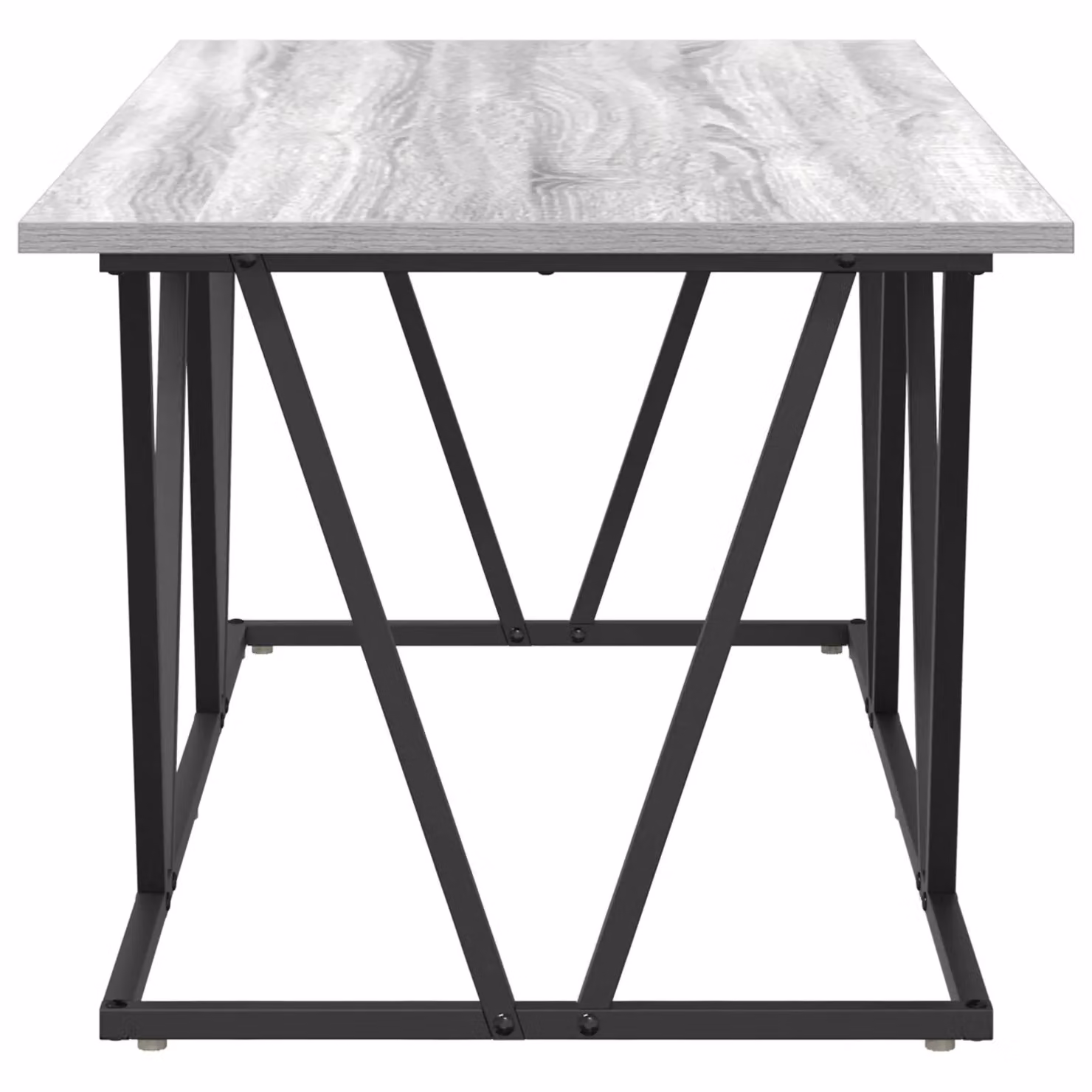 Berkfield Home Sonoma Coffee Table in Grey and Black, W/D/H: 100 x 50 x 40 cm – 3