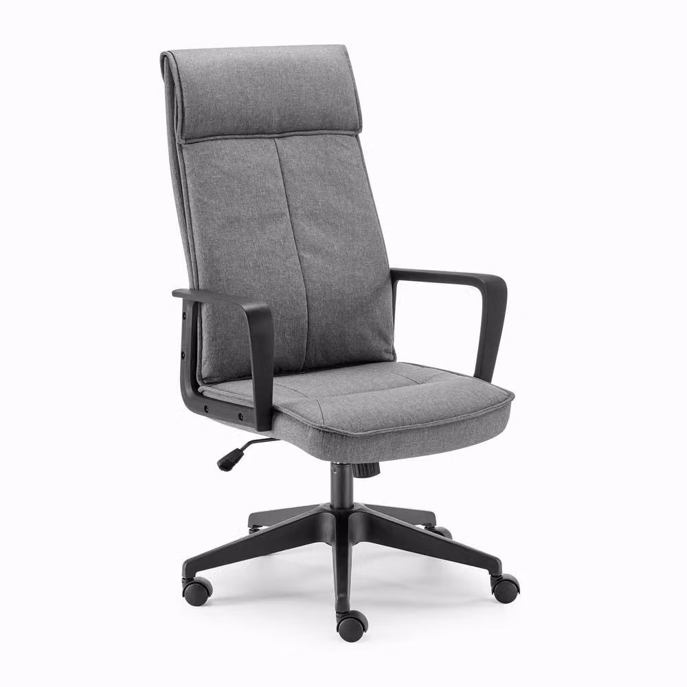 FurnitureboxUK Vesper Modern Grey Fabric Swivel Task Chair for Home Office – 2