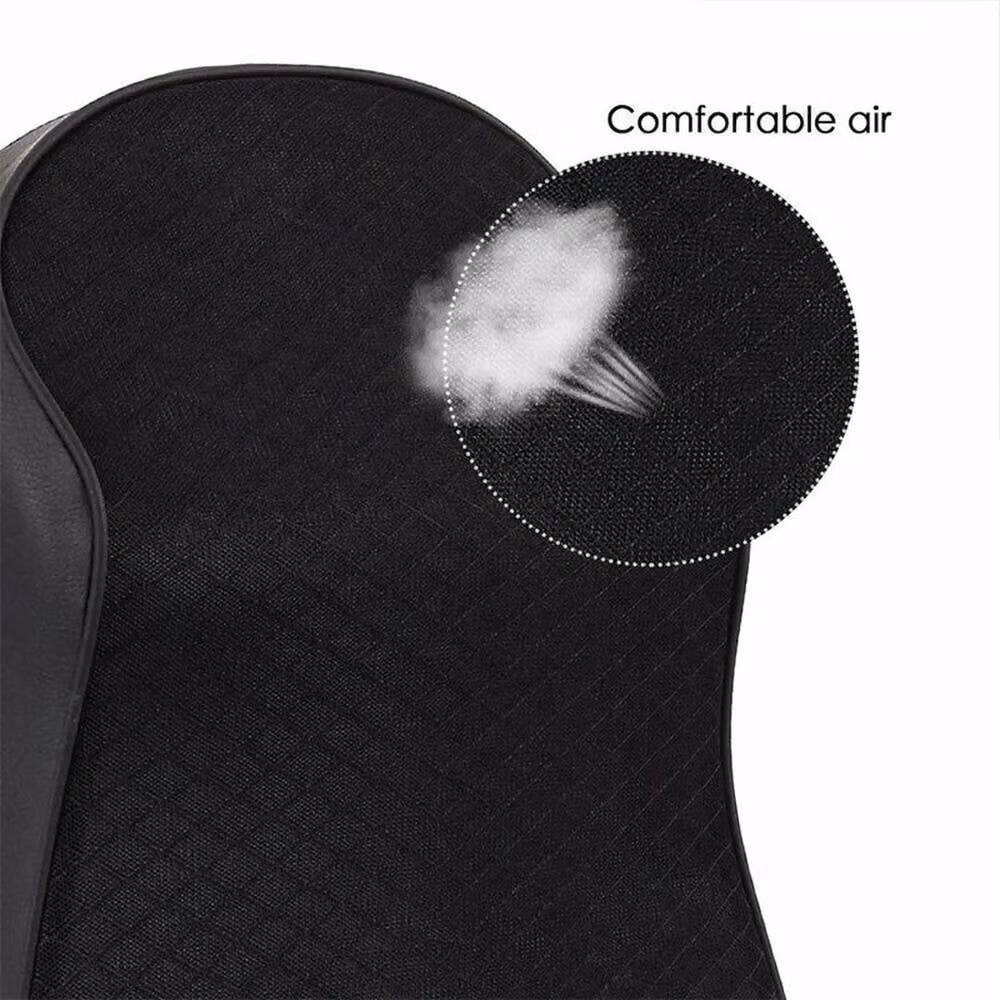 SPETLEK Black Contoured Memory Foam Neck and Head Rest Support Cushion – 2