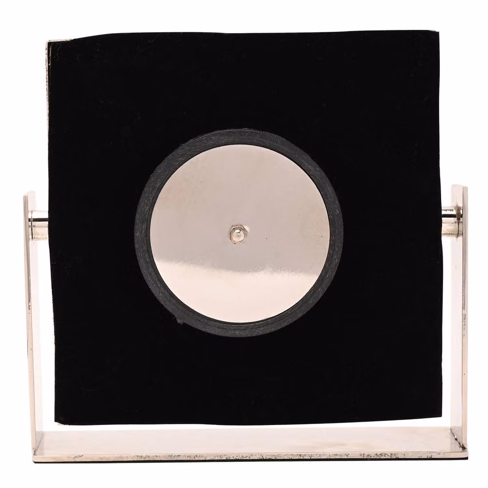 William Widdop Silver Square Metal Mantle Clock – 6