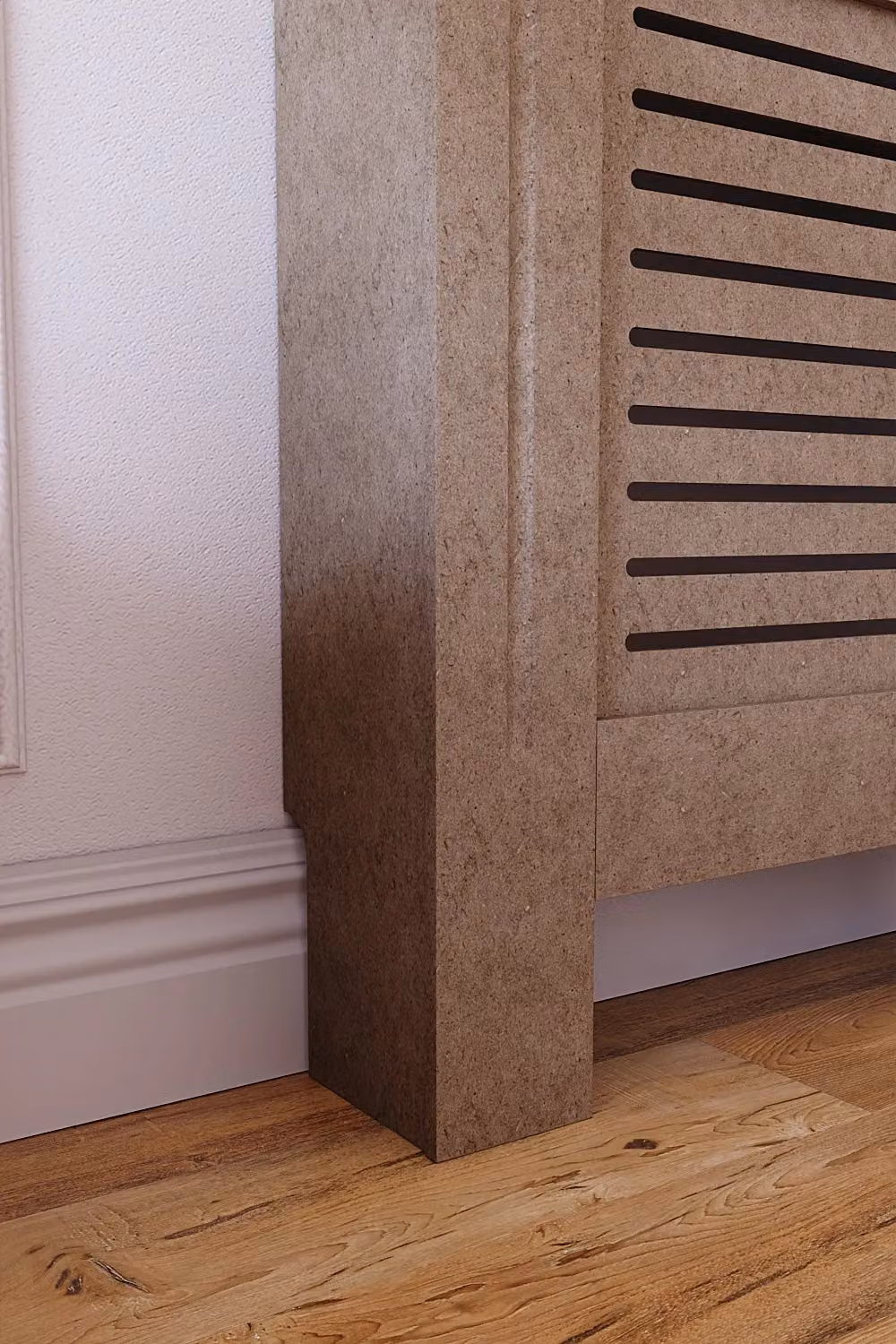 Vida Designs Milton Adjustable MDF Radiator Cover in Brown, H 82.0 cm x W 111.0 cm x D 19.0 cm – 4