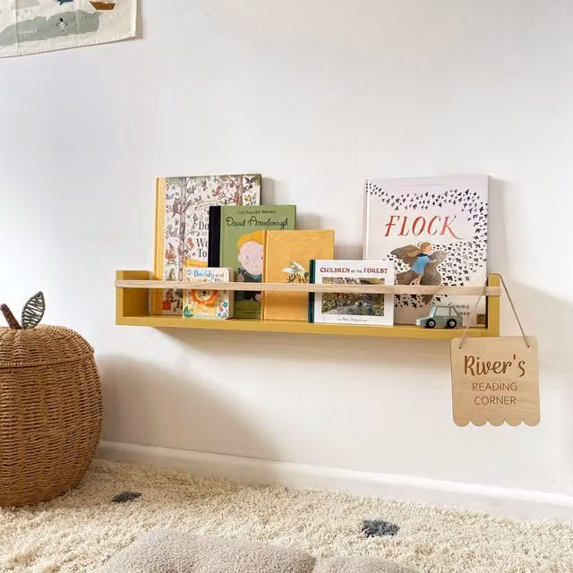 Autumns Corner Colour Pop Corner Bookshelf in Rust Orange