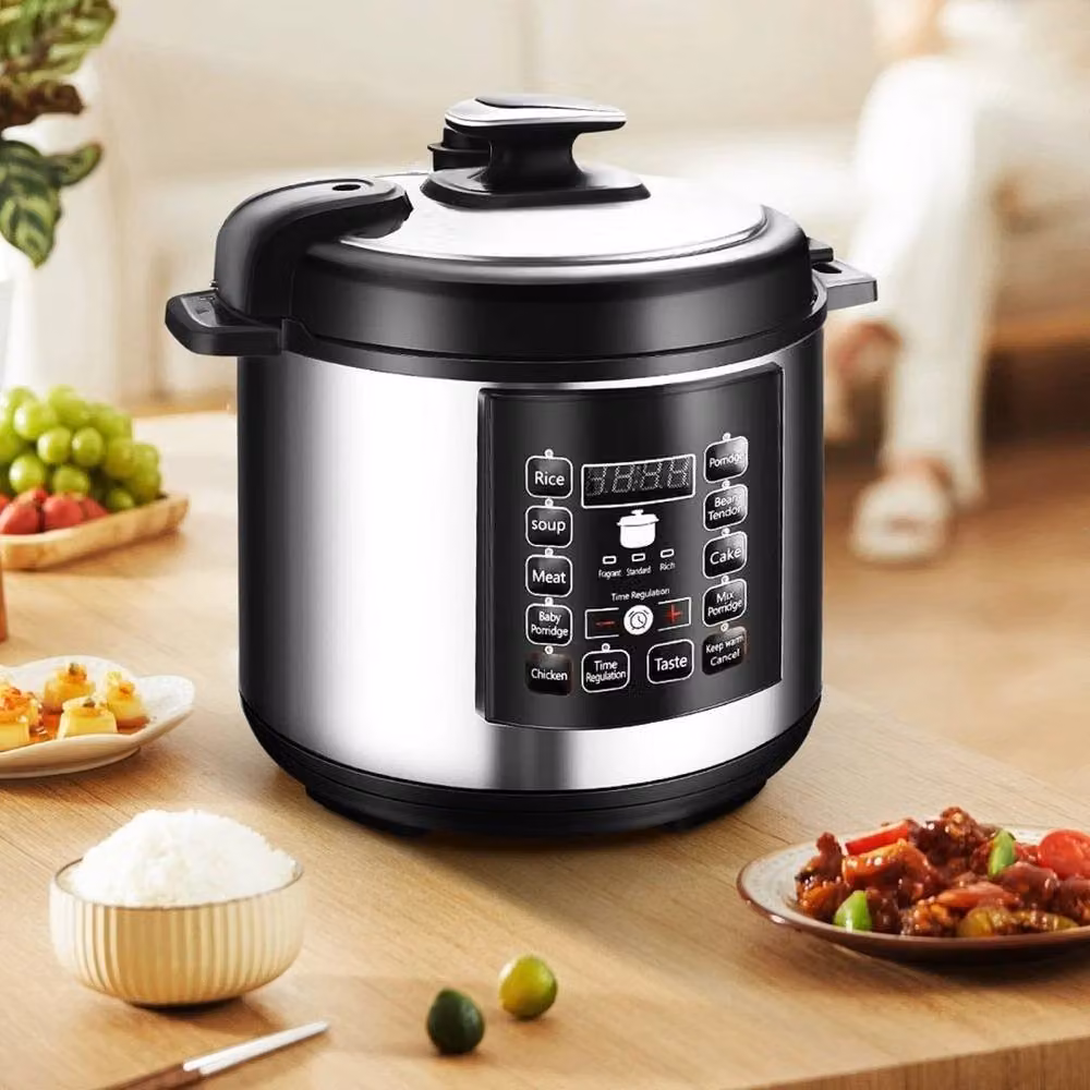 FORGEVIO 10-in-1 Digital Electric Pressure Cooker in Silver with Stainless Steel Finish – 4