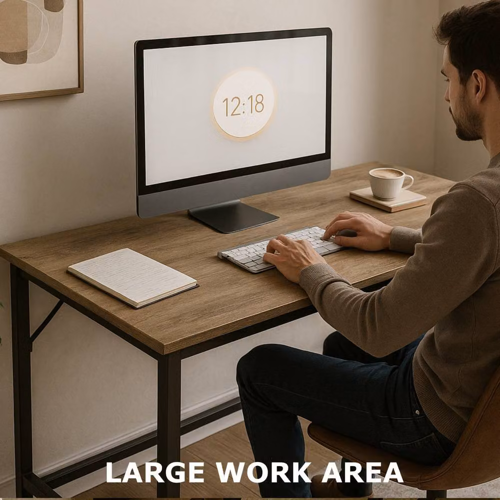 Storvo Industrial Computer Desk for Home Office Workstation, Width: 120 cm – 4