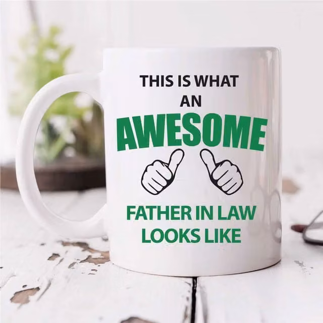 60 Second Makeover Limited This Is What An Awesome Father In Law Looks Like Ceramic Mug, White, 11oz – 1
