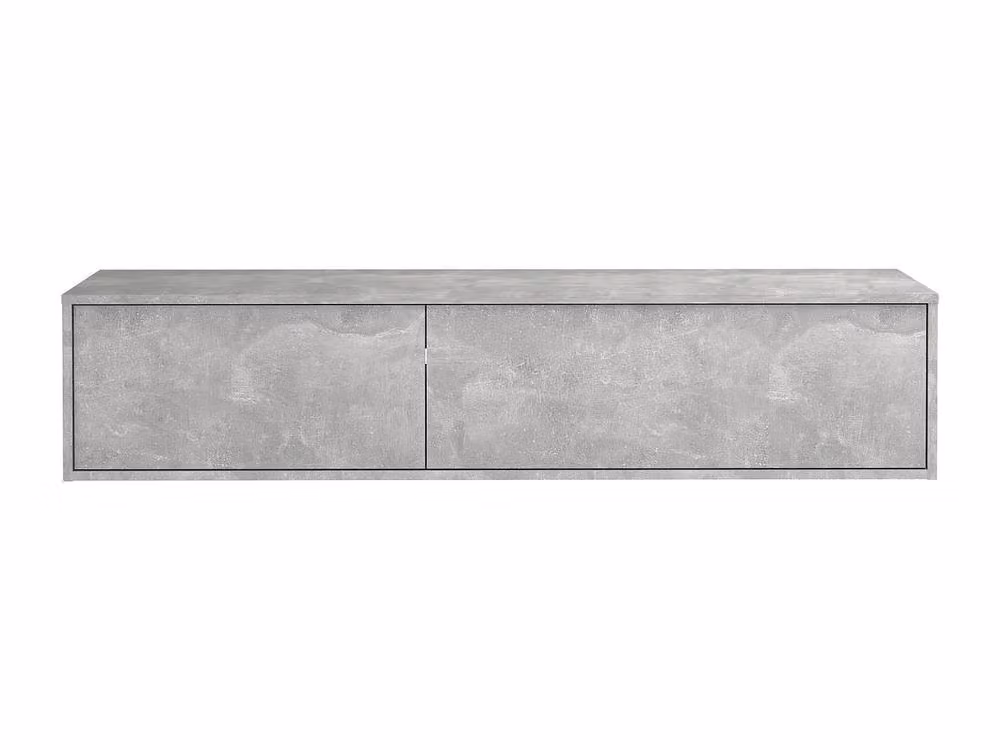 Vente-unique ISAURE II Wall-Mounted Vanity Unit in Light Grey, W: 150 cm, D: 47 cm, H: 32 cm – 2