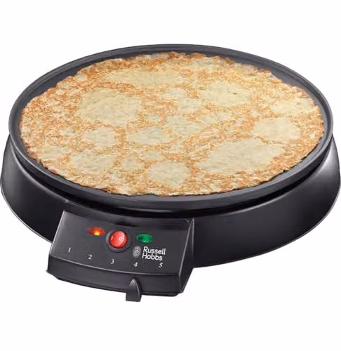 Russell Hobbs Electric Crepe and Pancake Maker, 1200W, Black, 30cm Non-stick Hotplate – 1