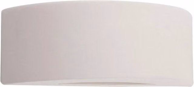 FORGEVIO Modern Ceramic Curved Wall Light Uplighter in White – 1