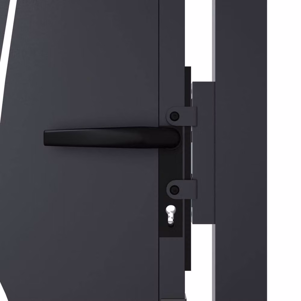 Berkfield Home Steel Garden Gate in Anthracite Grey, W: 105 cm, H: 180 cm – 5