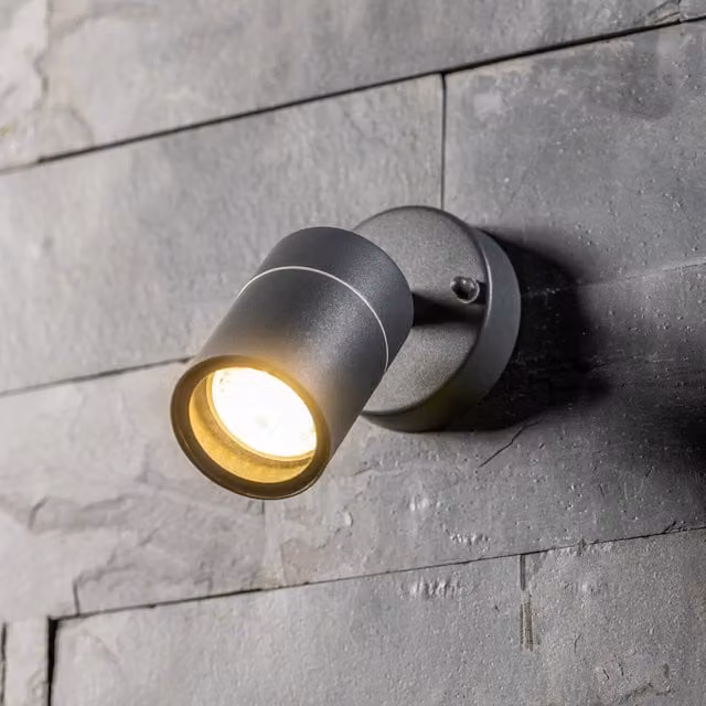 CGC MIA Dark Grey Stainless Steel Adjustable GU10 Outdoor Wall Light IP44