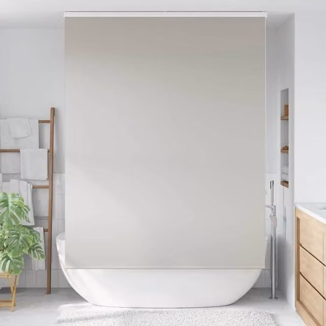 Berkfield Home Grey Opaque Shower Roller Blind with Cassette, W/H: 160 x 240 cm