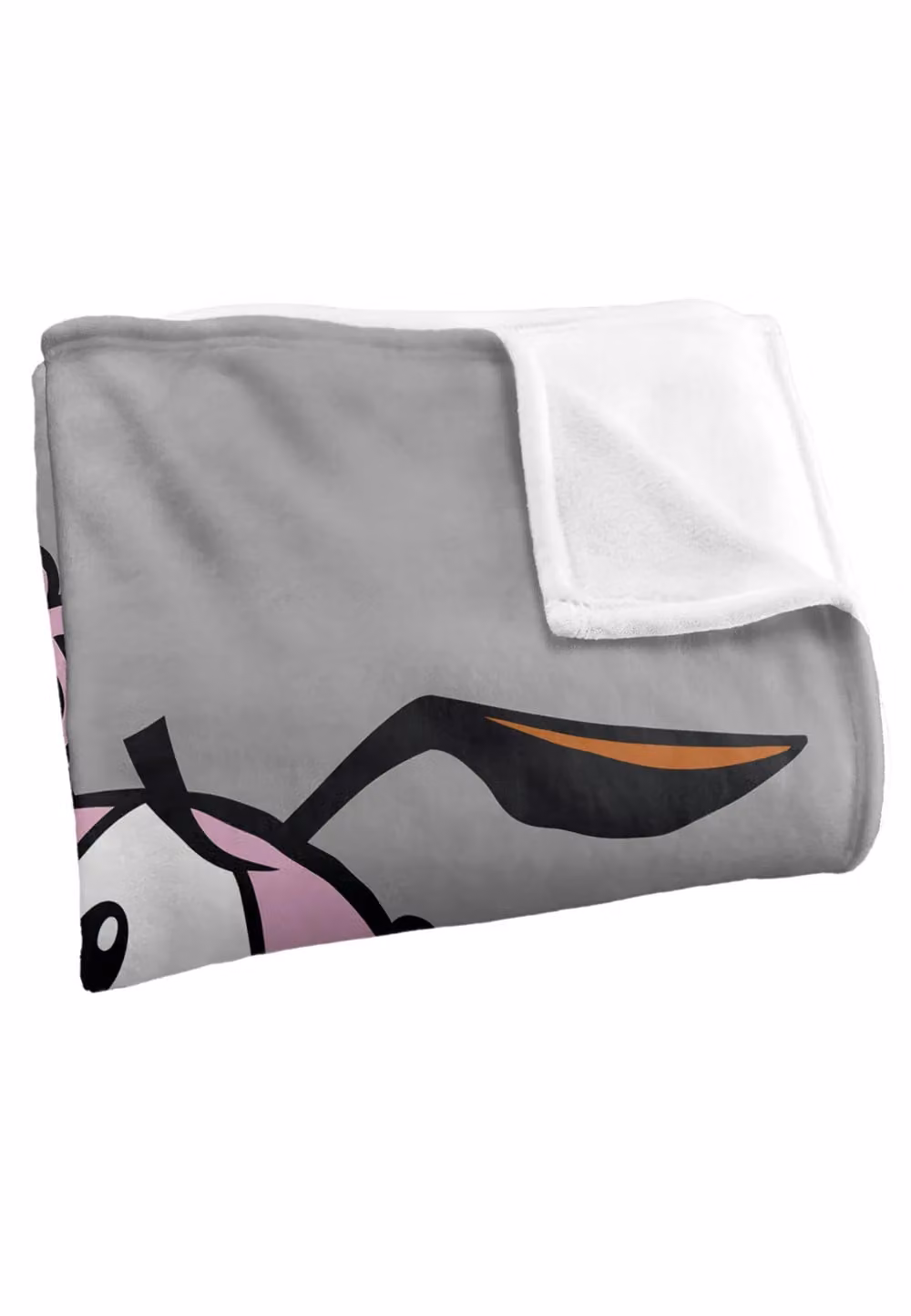 LOGOVISION Courage The Cowardly Dog Season 1 Super Soft Fleece Throw Blanket, White, W/D/H: 152 x 127 cm – 3