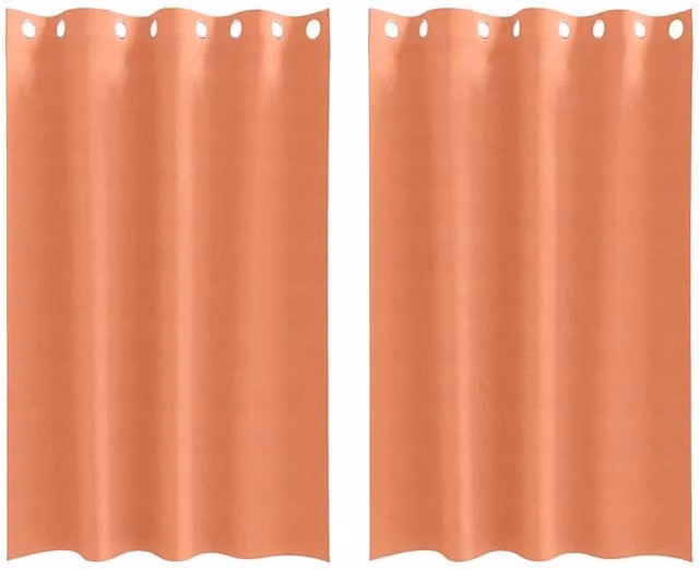 Berkfield Home Blackout Eyelet Curtains, 2 Pack, Terracotta, W: 140 cm, H: 175 cm