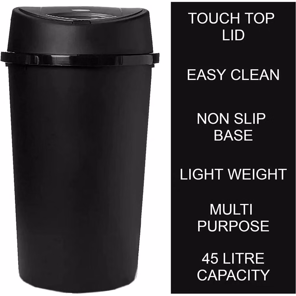 SPETLEK 45L Touch Top Bin in Black – 4
