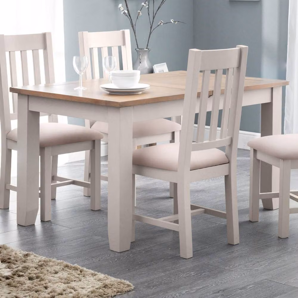 Cheshire Premium Richvale 180cm Extending Rectangular Dining Table in Elephant Grey and Pale Oak – 2