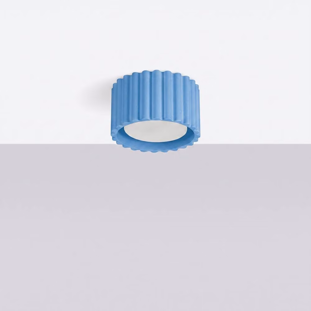 Sollux Lighting minimalist cylinder ceiling lamp in light blue, W/D/H: 6 x 10 x 10 cm – 2